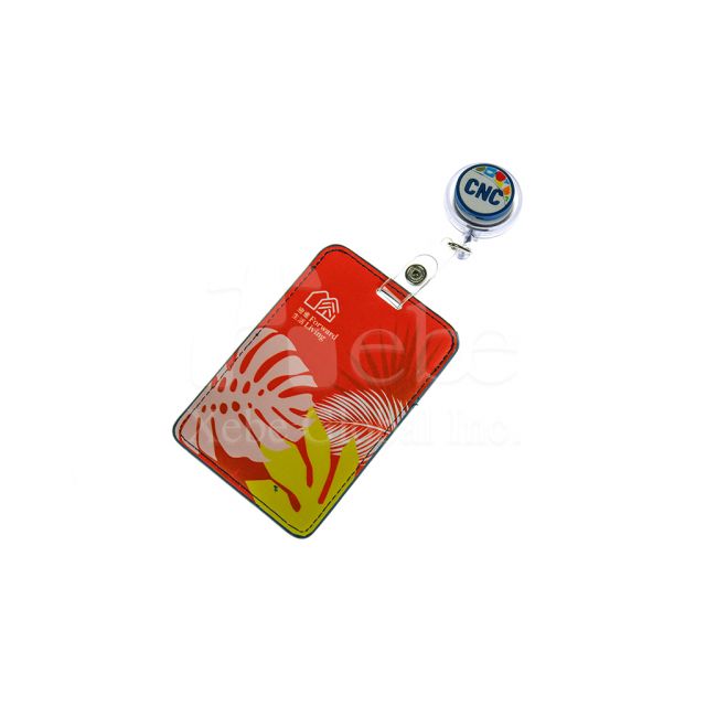 Colorful Flowers Portable Card Holder