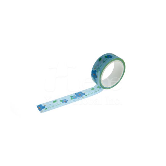 Blue Flower Custom Washi Tape