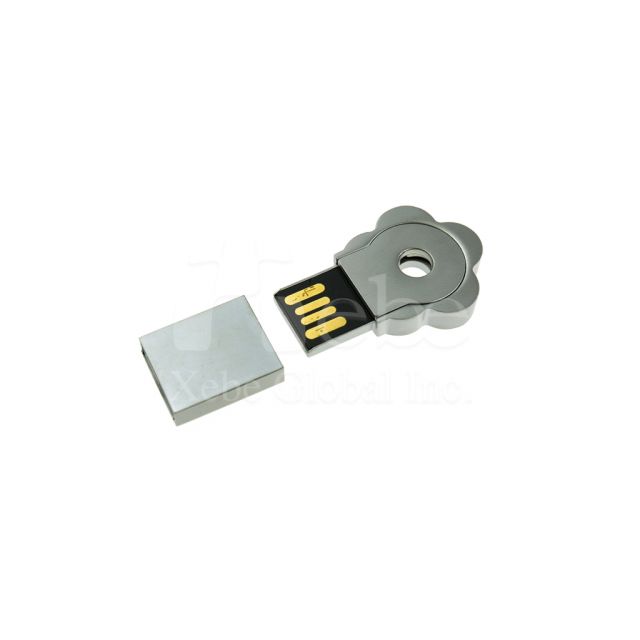 Textured Plum-Shaped Metal USB