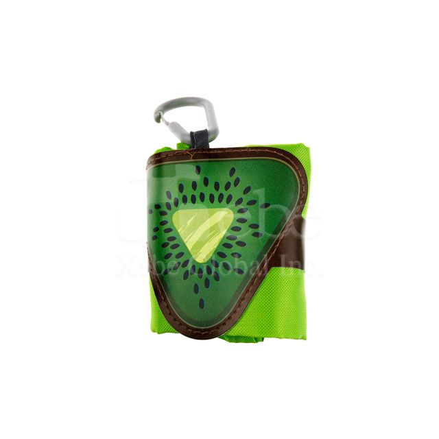 Kiwi Shaped Stowable Shopping Bag