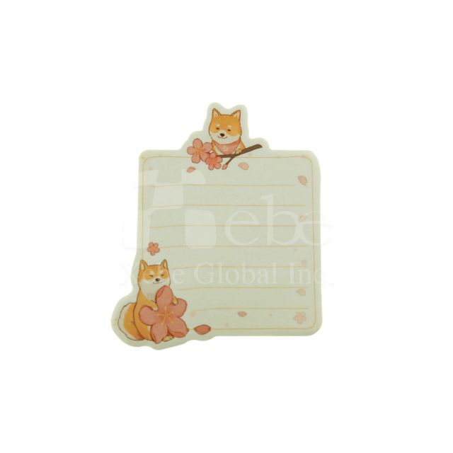 Sakura Shiba Inu Pattern Customized Post-it Notes