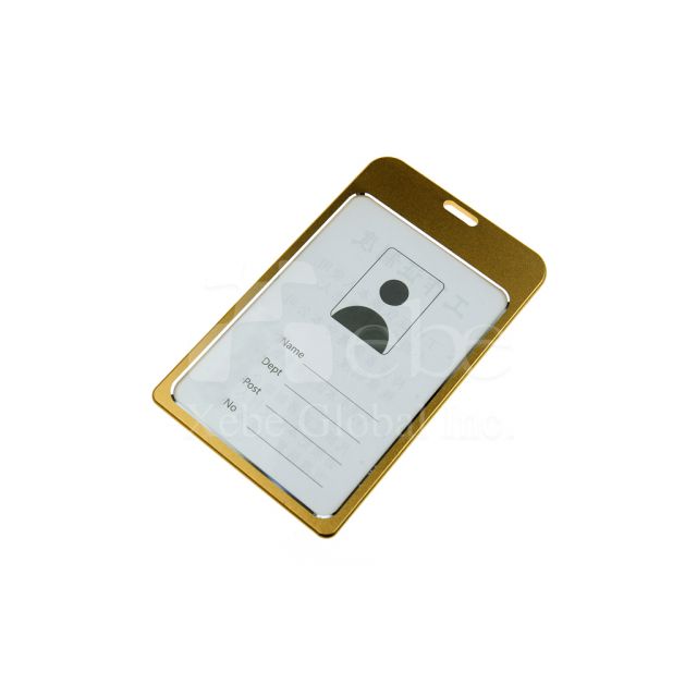 Custom metal id card holder