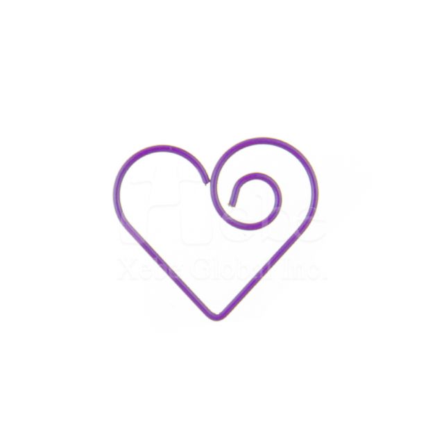 Heart shaped paperclip 