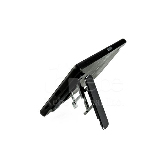 Black retractable phone ring stand