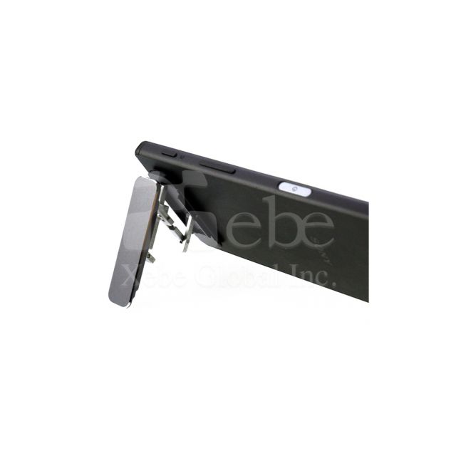 Black retractable phone ring stand