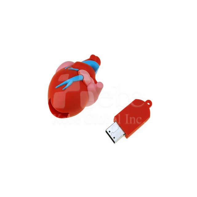 3D Custom Human Heart Flash Drive