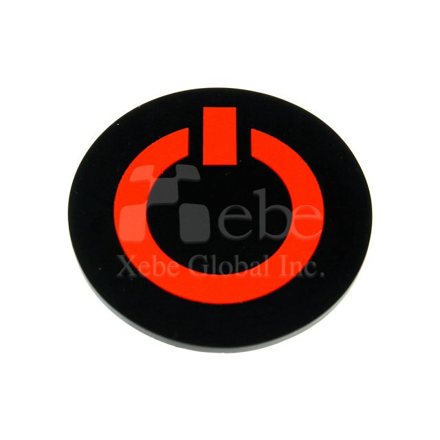 Power button custom coaster