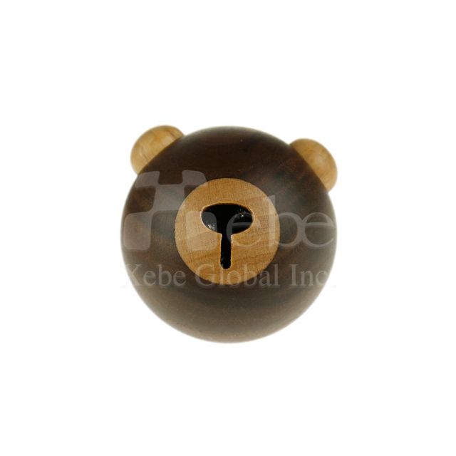 Wooden bear shape car perfume