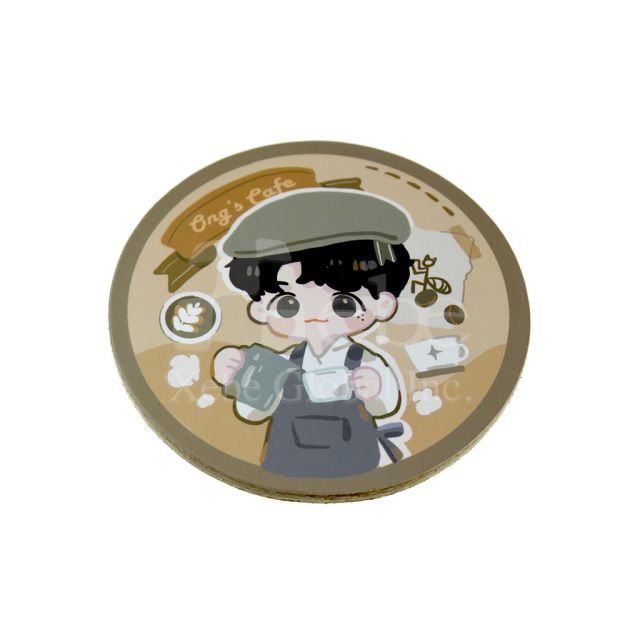 Japanese style boy paper coaster