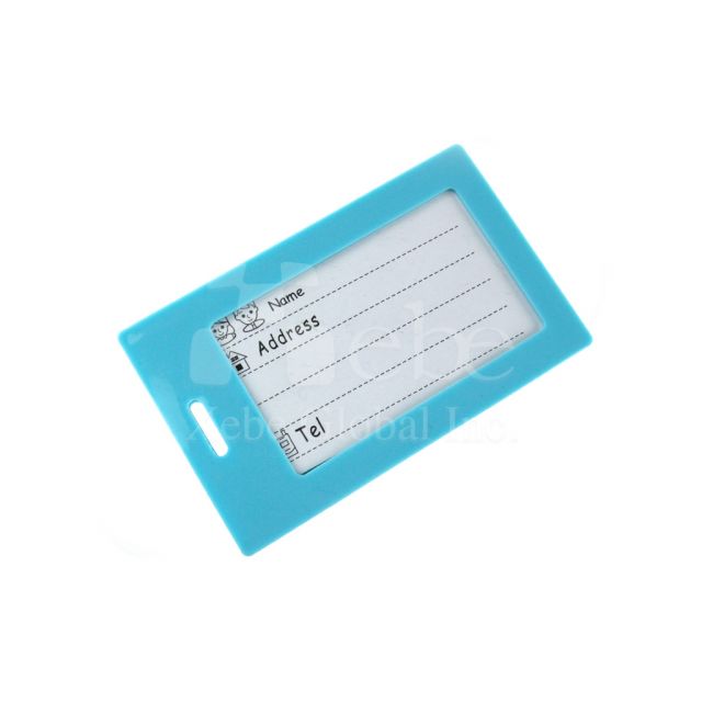 Cartoon airplane luggage tag