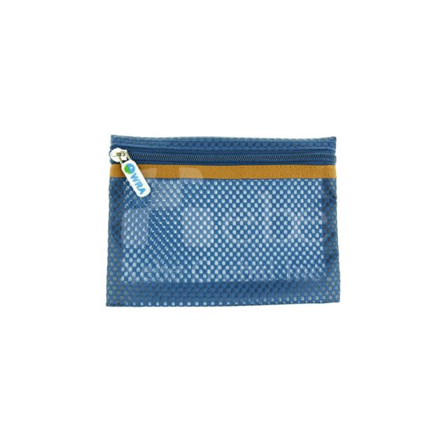 Denim blue mesh eco packing organizer