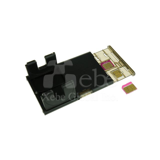 Multi-function SIM card storage phone stand