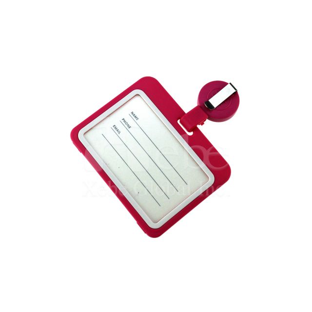 Pink color customized adjustable badge holder