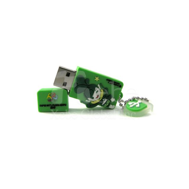 Green genie mascot USB disk