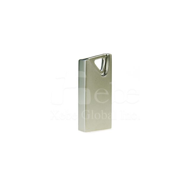 Silver color custom mini USB drive