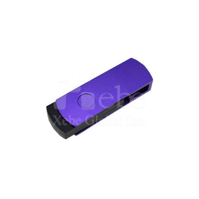 Bright purple spinning USB disk