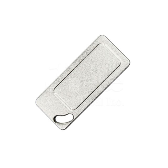 Lightweight silver color metal USB drive