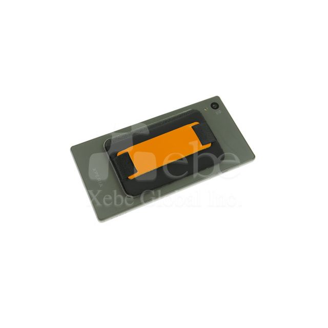 Orange business card holder sticker