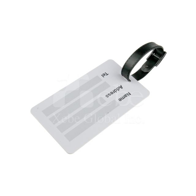 Company mascot slogan custom luggage tag
