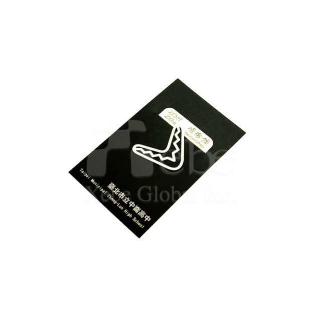 customized boomerang metal paperclip