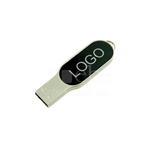 elegant illuminated business logo metal USB disk
