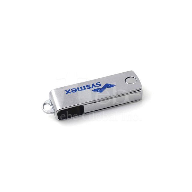 personalized corporate logo rotating classic flash drive