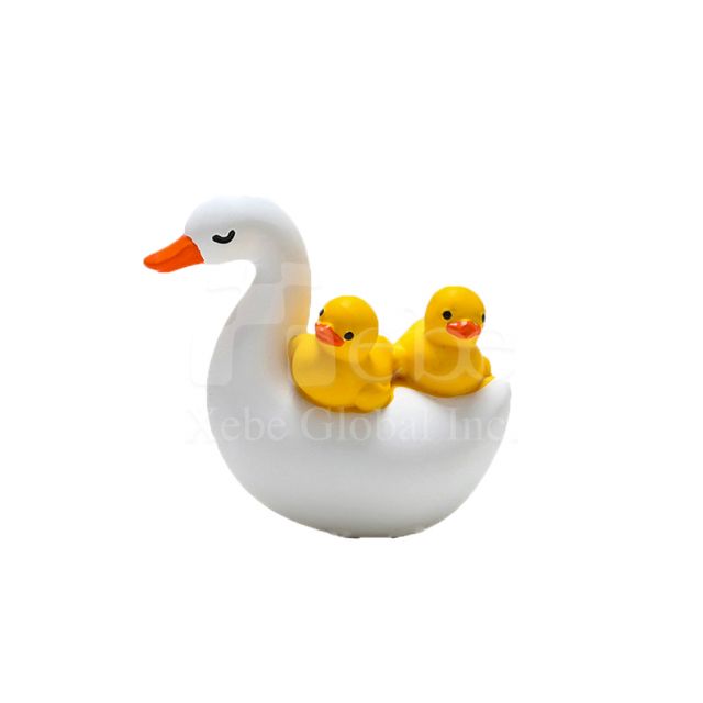 mother duck carry little dukes shape fridge magnet