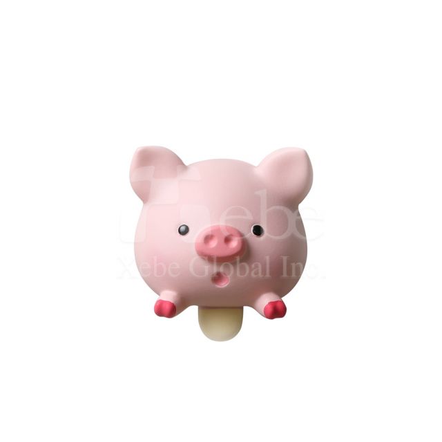 Pink little pig 3D custom fridge magnet