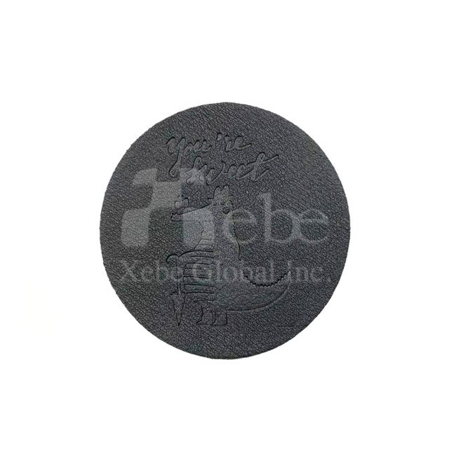 customized lovely crocodile leather coaster