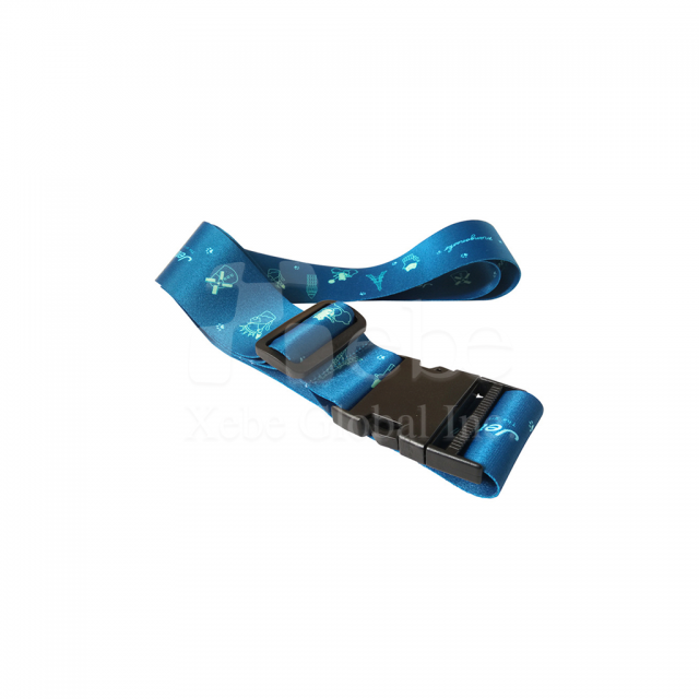 Blue pattern design custom luggage straps