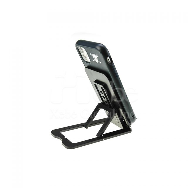 classic black foldable customized phone holder 