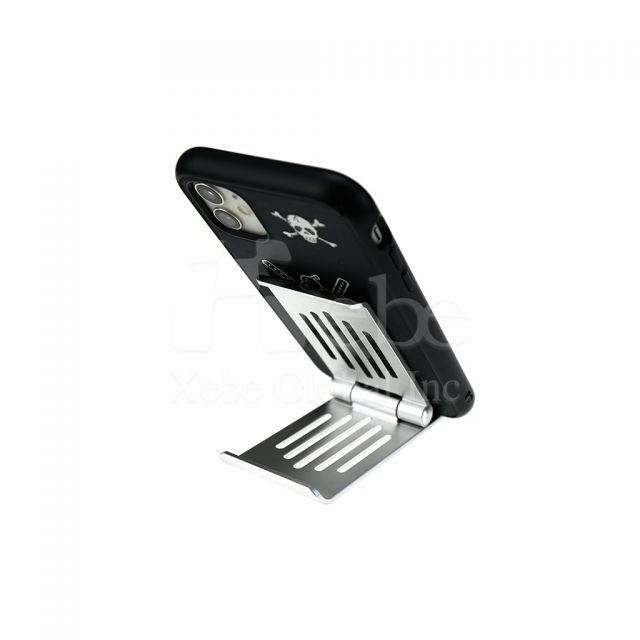 galaxy silver foldable custom phone holder