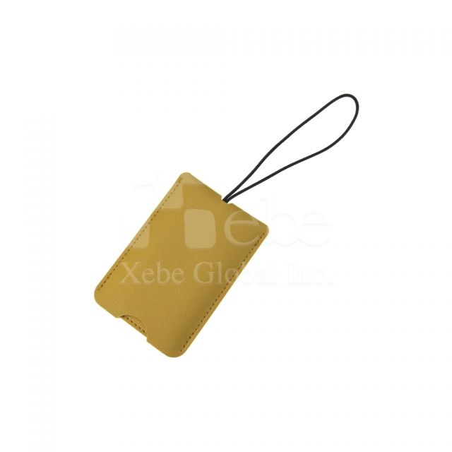 warm mustard customized luggage tag