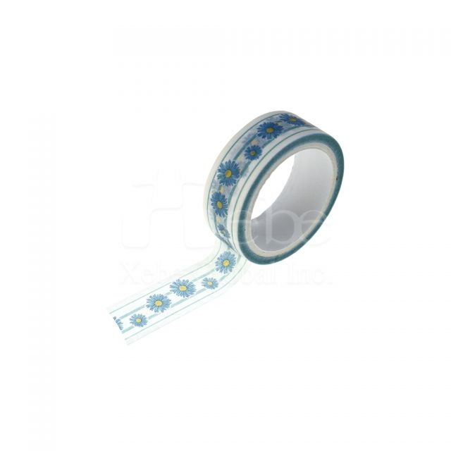 adorable blue flowers customized washi tape
