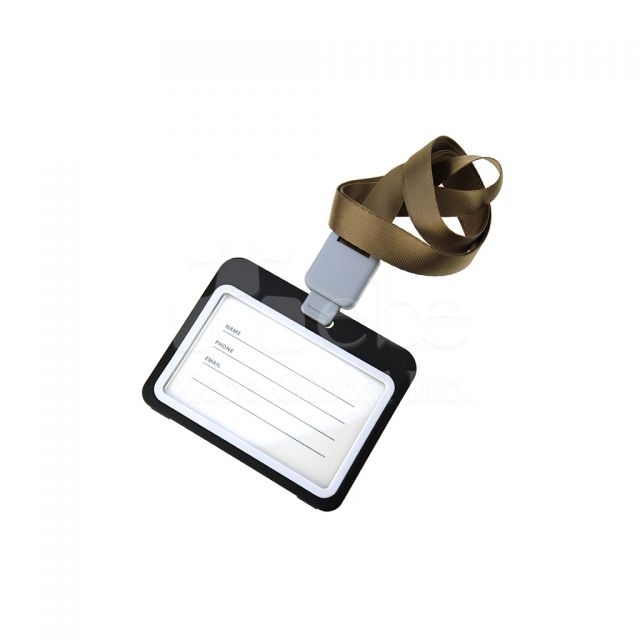 classic black customized card holder