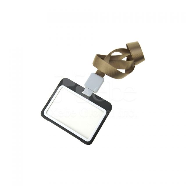 classic black customized card holder