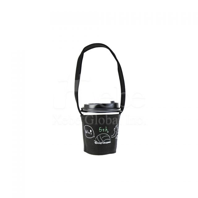 customized pattern canvas cup sleeve bag