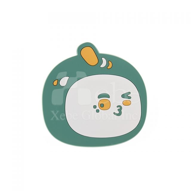 silicon funny face shape custom coaster
