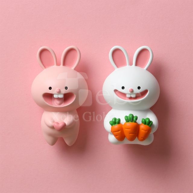 carrot rabbit 3D custom fridge magnet