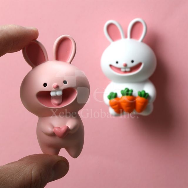 loving rabbit custom fridge magnet