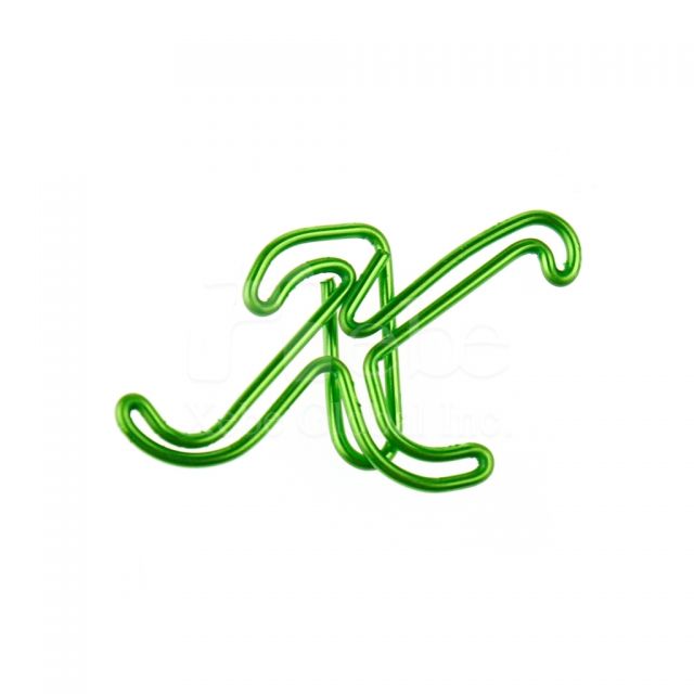 letters shape customized paperclip