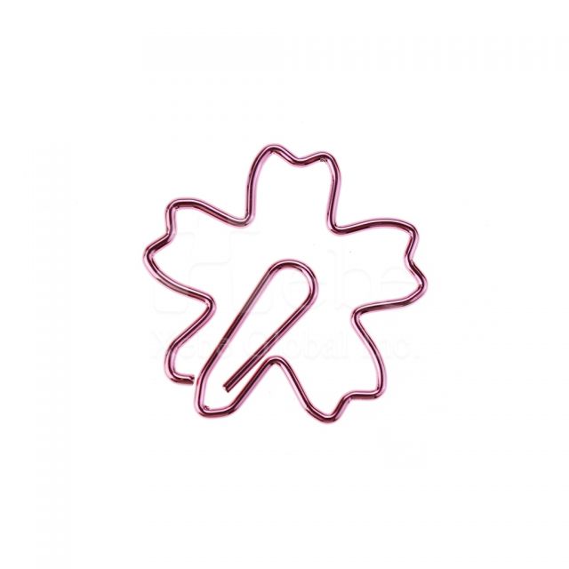 pink cherry blossom custom paperclip