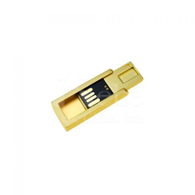 golden high quality metal USB
