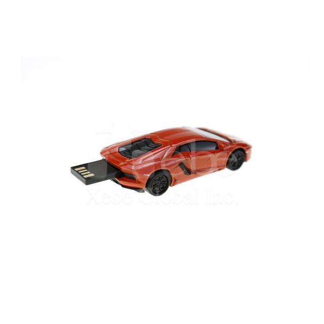 customized red sport car model USB