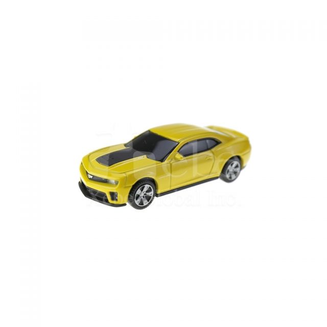 yellow model sport car 3D customized USB