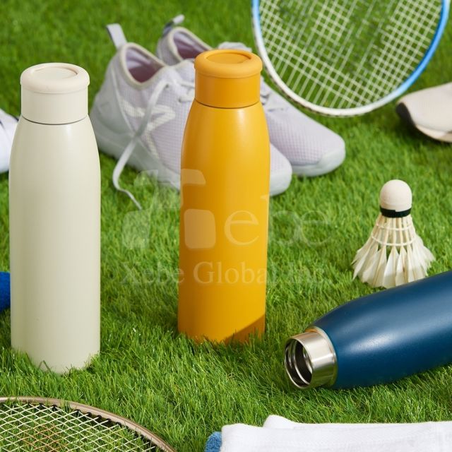 customized dark blue stainless steel bottle