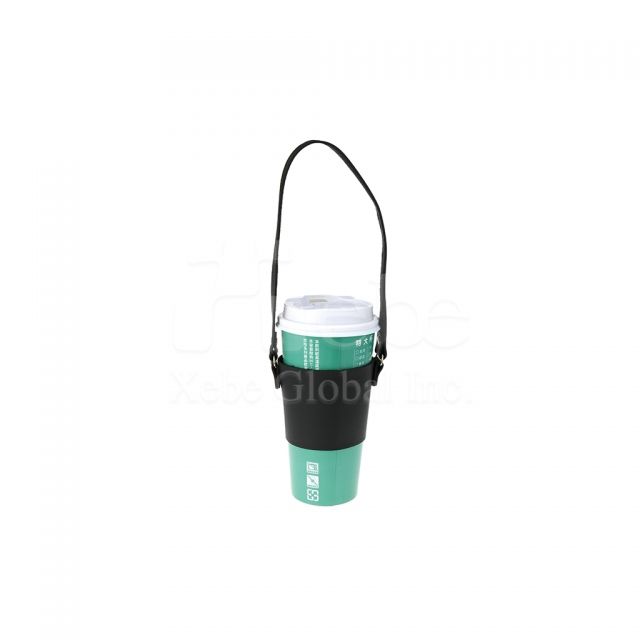 black custom eco friendly cup sleeve bag
