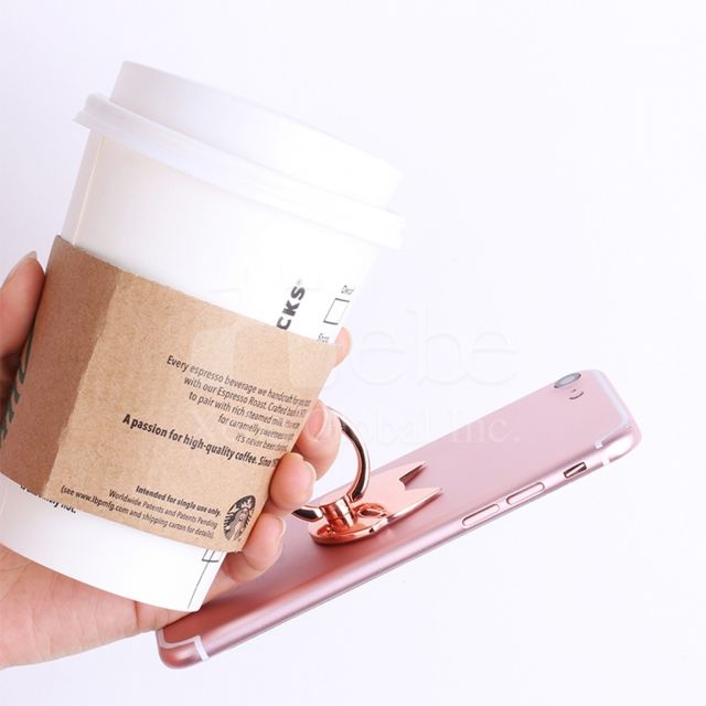 customized cat shape phone ring stand