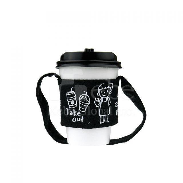 Hand-painted customized Cup Sleeve Bag