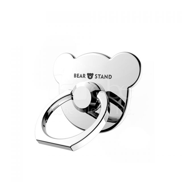 metal bear custom phone ring stand